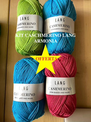 KIT IN OFFERTA CASCHMERINO LANG "ARMONIA"