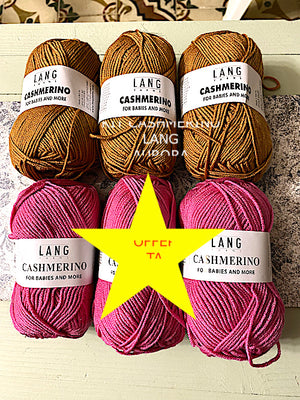 KIT IN OFFERTA CASCHMERINO LANG " SERENITA'"