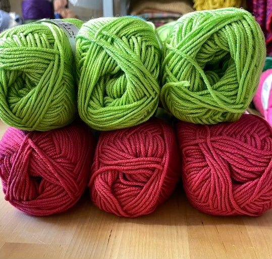 KIT  IN OFFERTA CASCHMERINO LANG "FRAGOLINA"