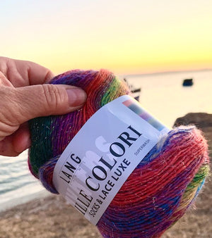 MILLE COLORI socks & Lace Luxe Lang Yarns