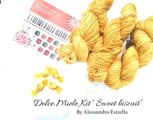 KIT "Sweet Biscuit" by Alessandro Estrella con filato VIACALIMALA® Sweet