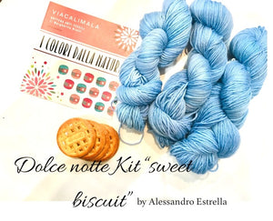 KIT "Sweet Biscuit" by Alessandro Estrella con filato VIACALIMALA® Sweet