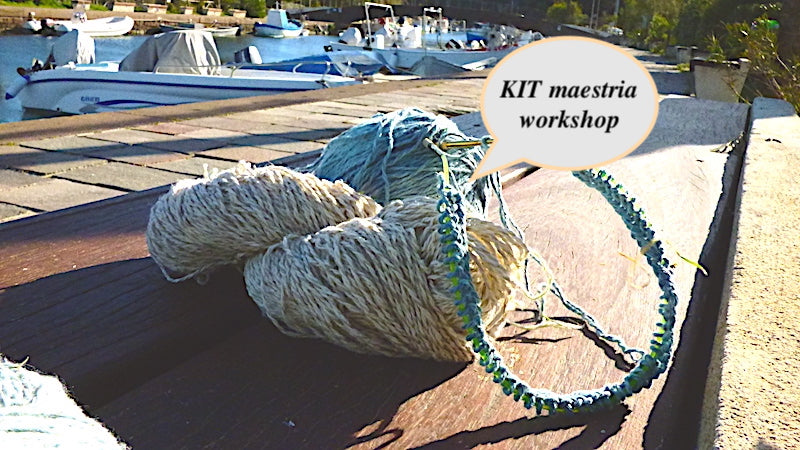 KIT Workshop di Maglia con Margherita realizziamo un collo/fascia con i ferri circolari con il filato GEA VIACALIMALA